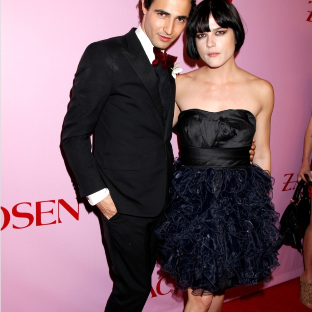 Black Satin Strapless Dress (Never Worn)